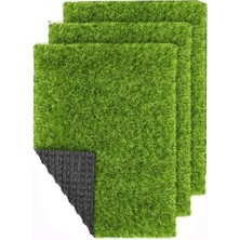 Erdo Ticaret A4 Boyutunda 20X30 cm Yapay Çim, 3 Adet, Dekoratif Kullanım Için