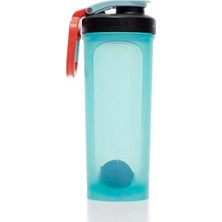 Erdo Ticaret 820 ml Kapasiteli Sporcu Suluğu ve Shaker, Turkuaz Renk