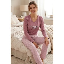 Senfoni 10219 Bayan Pamuk Penye Mevsimlik Pijama Takımı