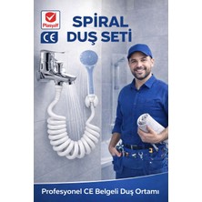 Plasyay Spiral Duş Hortumu ve Seti Beyaz 1.5 Metre