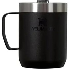 Erdo Ticaret Paslanmaz Çelik Termos Bardak, 0.23 Litre Hacim, Siyah Tasarımı ile