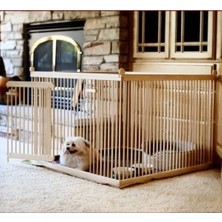 Erdo Ticaret Sık Aralıklı Ahşap Köpek Çiti, 1 M2, Küçük Irklar Için