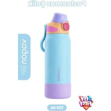 Erdo Ticaret 700 ml Kapasiteli Mavi Paslanmaz Çelik Termos, Pipetli ve Rahat Kullanım