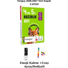 Tonguç Akademi Tonguç 4'ten 5'e Hazırlık Seti (3 Kitap) Yeni Kapak(Uzay A+ Emoji Kalem HEDİYELİ)2026-2027 Maarif