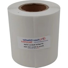 Erdo Ticaret 500 Adet Rulo 80X50 mm Şeffaf Noter Fotoğraf Kapatma Etiketi