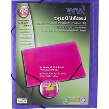 Erdo Ticaret Mor Renkli A4 Lastikli Dosya - Güvenli ve Pratik Kullanım