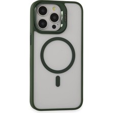 Semeglbl Joko Iphone 15 Pro Kılıf Roblox Lens Magsafe Standlı Kapak - Koyu Yeşil