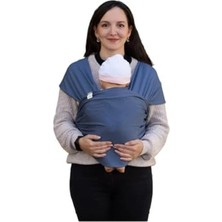 Erdo Ticaret Bebek Taşıma Şalı, 100% Pamuk, 450CM x 50CM, Lacivert Renk Seçeneğiyle
