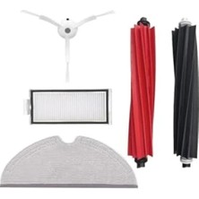 Erdo Ticaret Uyumlu Yedek Parça Seti – 5'li Set: Filtre, Mop, Yan ve Ana Fırçalar