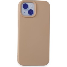 Semeglbl Newface  Iphone 15 Kılıf Nano Içi Kadife Silikon - Pudra