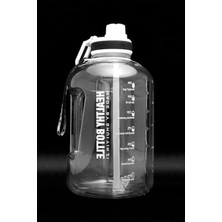 Erdo Ticaret 2.5 Lt Motivasyonel Su Matarası, Bpa Içermeyen Hafif Beyaz Tasarım