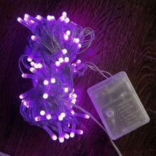 EkoAlışverişDünyam 10M 100 LED Damla Uçlu Pembe Işık Şeffaf Kablo