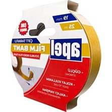 Erdo Ticaret Çift Taraflı Şeffaf Film Bant 19 mm x 25 M
