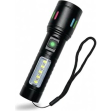 Erdo Ticaret Orta Boy USB Şarjlı Ultra Güçlü El Feneri
