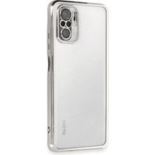 Semeglbl Newface Xiaomi Redmi Note 10 Kılıf Razer Lensli Silikon - Gümüş