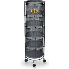 Erdo Ticaret Açılır Kapanır Paslanmaz Metal Sebzelik, 94 cm Yükseklik