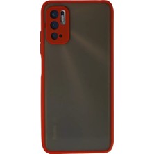 Teknoparkx Mey Ithalat®   Redmi Note 10 5g Kılıf Montreal Silikon Kapak - Kırmızı