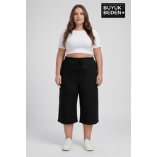 Superlife Kadın Büyük Beden Şort 3xl-6xl  Rahat Kesim Diz Altı Günlük ŞORT-SPR26BSRK591