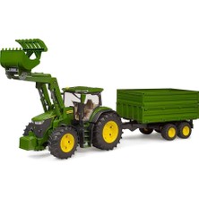 Bruder John Deere 7r 350 Kepçeli Traktör ve Römork BR03155