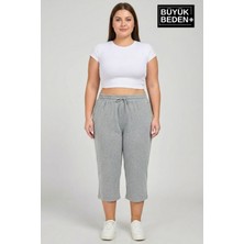 Superlife Kadın Büyük Beden Şort 3xl-6xl  Rahat Kesim Diz Altı Günlük ŞORT-SPR26BSRK591