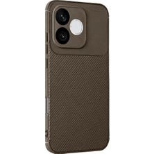 Teknoparkx Mey Ithalat®  Huawei Honor 600 Lite Auto Focus Karbon Kapak - Kahverengi
