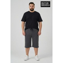 Superlife Erkek Büyük Beden Şort 3xl-6xl  Rahat Kesim Diz Altı Günlük ŞORT-SPR26BSR591