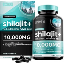 Thinbi Pure Himalayan Shilajit Fulvic Acid  Trace Minerals - 90 Capsul.