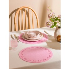 LC Waikiki Lcw Home Pembe Fiyonk Figürlü 2'li Amerikan Servis 38 cm Upreshıne
