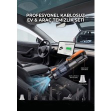 Geseus Araç İçi Uyumlu Şarjlı El Süpürgesi Yüksek Vakum Gücü Type-c Sarj 22000PA