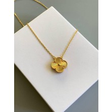Owentis Çelik Gold Vintage Ikonik Tek Motif Kolye -Kararma Yapmaz-