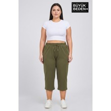 Superlife Kadın Büyük Beden Şort 3xl-6xl  Rahat Kesim Diz Altı Günlük ŞORT-SPR26BSRK591