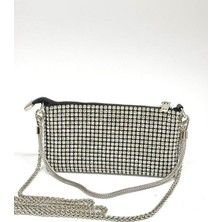 Legend Aksesuar Kadın Lavin Model Diamond Abiye Clutch El ve Omuz Çantası