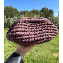 Eranura Mysey Kadın Kahverengi Clutch Portföy Çanta