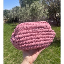 Eranura Mysey Kadın Pembe Işıltılı Clutch Portföy Çanta