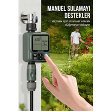 Profesyonel Otomatik Bahçe Sulama Saati - 8 Programlı, Yağmur Sensörlü, Akıllı Sulama Sistemi (Ipx5)