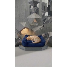 Empressco Konforlu Kedi ve Küçük Irk Köpek Yatağı 60X45CM Lacivert