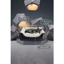Empressco Yumuşak Peluş Kedi ve Köpek Yatağı, 60X45 Cm, Rahat ve Şık Tasarım