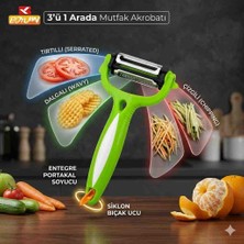 Leva Hause Sapan Soyucak Döner Başlıklı 3 Ad Döner Bıçak 3 Ayrı Şekilli