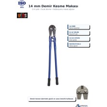 Apeksal Sait Demirci  14 mm Sıcak Dövme Halat Tel/demir Kesme Makası