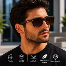 Exeline Col 119 Yeni Premium Seri Rb Model Polarize Erkek Güneş GÖZLÜĞÜ-POLARIZE-UV400-ANTI Refle 3 Lü Koruma 53*18*132 Ekartman