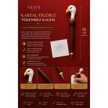 Mersi Shop Kartal Figürlü 16 cm Tükenmez Kalem – Şık ve Dekoratif Hediyelik Kalem