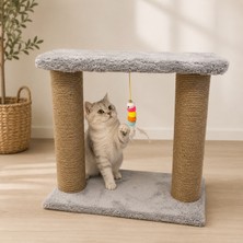 Empressco Renkli Kedi Tırmalama ve Oyun Alanı, Peluş Kumaşlı Yatak Keyfi