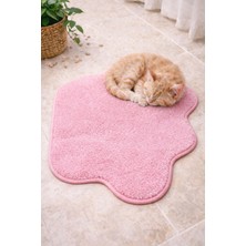 Empressco Yumuşak Peluş Kedi Paspası, Pati Şeklinde Kaymaz Taban, 40X60 cm