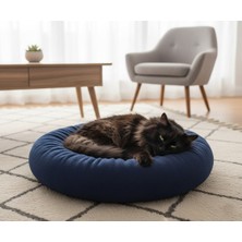 Empressco Yumuşak Peluş Simit Yatak, Küçük Irk Kedi ve Köpekler Için 55 cm