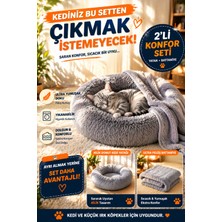 Empressco Yumuşak Peluş Kedi ve Köpek Yatağı Seti, 3 Farklı Boy Seçeneği