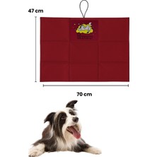 Empressco Küçük ve Orta Irk Köpekler Için Bordo Katlanabilir Yatak 47X70 cm