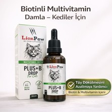 Kediler Için Tüy Sağlığı Destekleyici Multivitamin Kedi Tüy Dökümü Önleyici Damla Biyotin 50 ML