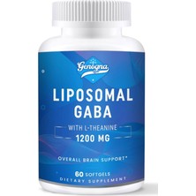 Genogna Liposomal Gaba With L-Theanine Supplement 1200MG - High Bioavailable, 60 Capsul.