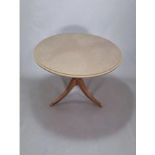 Golden Garden Maun Gövdeli Masa – Mdf Üst Tabla, Ham ve Doğal Şıklık