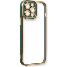 Hobibahçem iPhone 13 Pro Max Kılıf Liva Lens Silikon - Yeşil